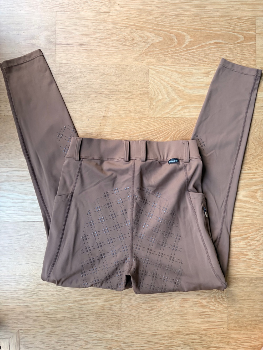 Baleaf Brown High-Waist full seat silicone Riding Leggings